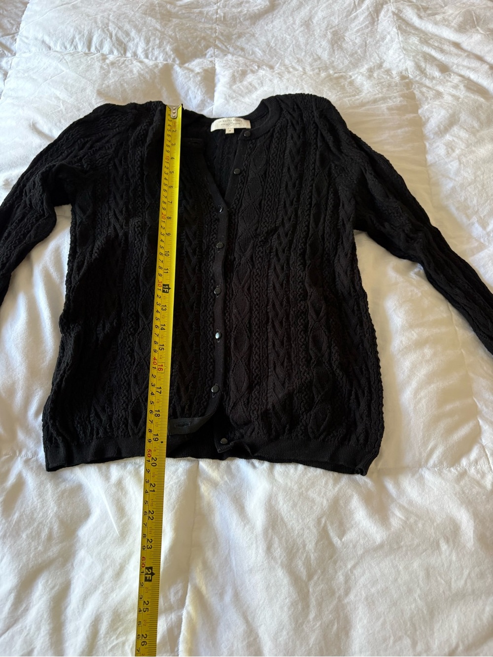 Sezane Ruben cardigan sweater black M - Picture 4 of 14